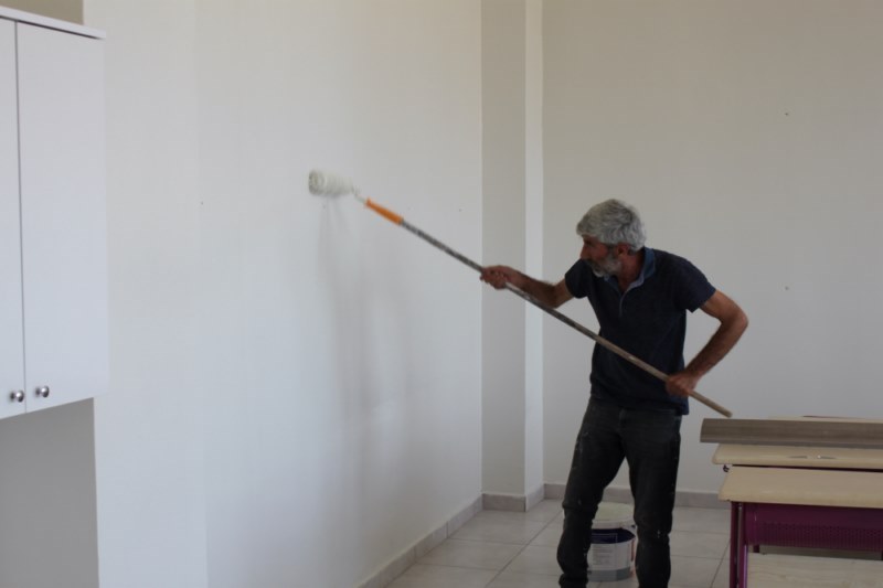 Sarayönü'nde okullarda bakım ve onarım çalışmaları 